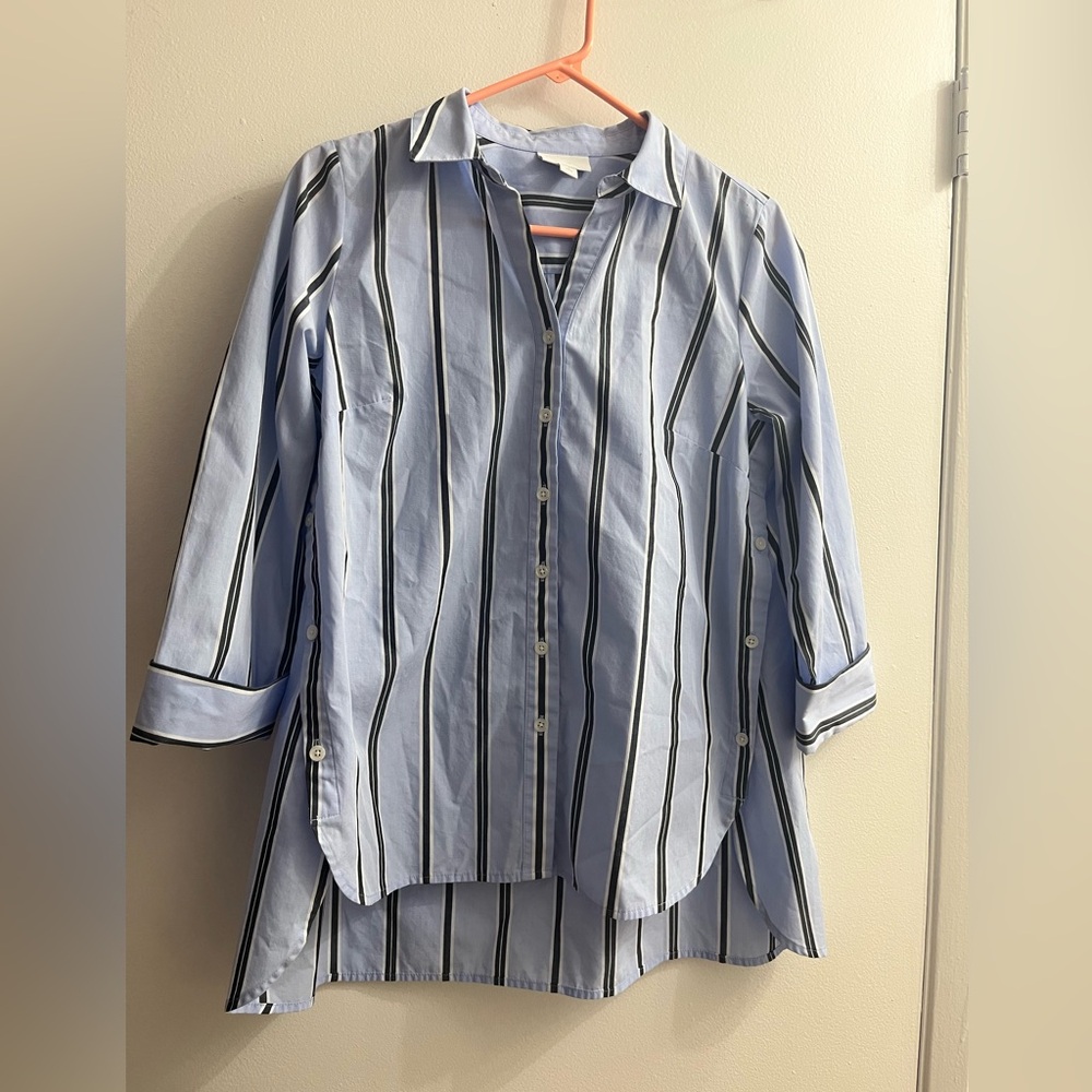 J.Jill Poplin button down Sz SP